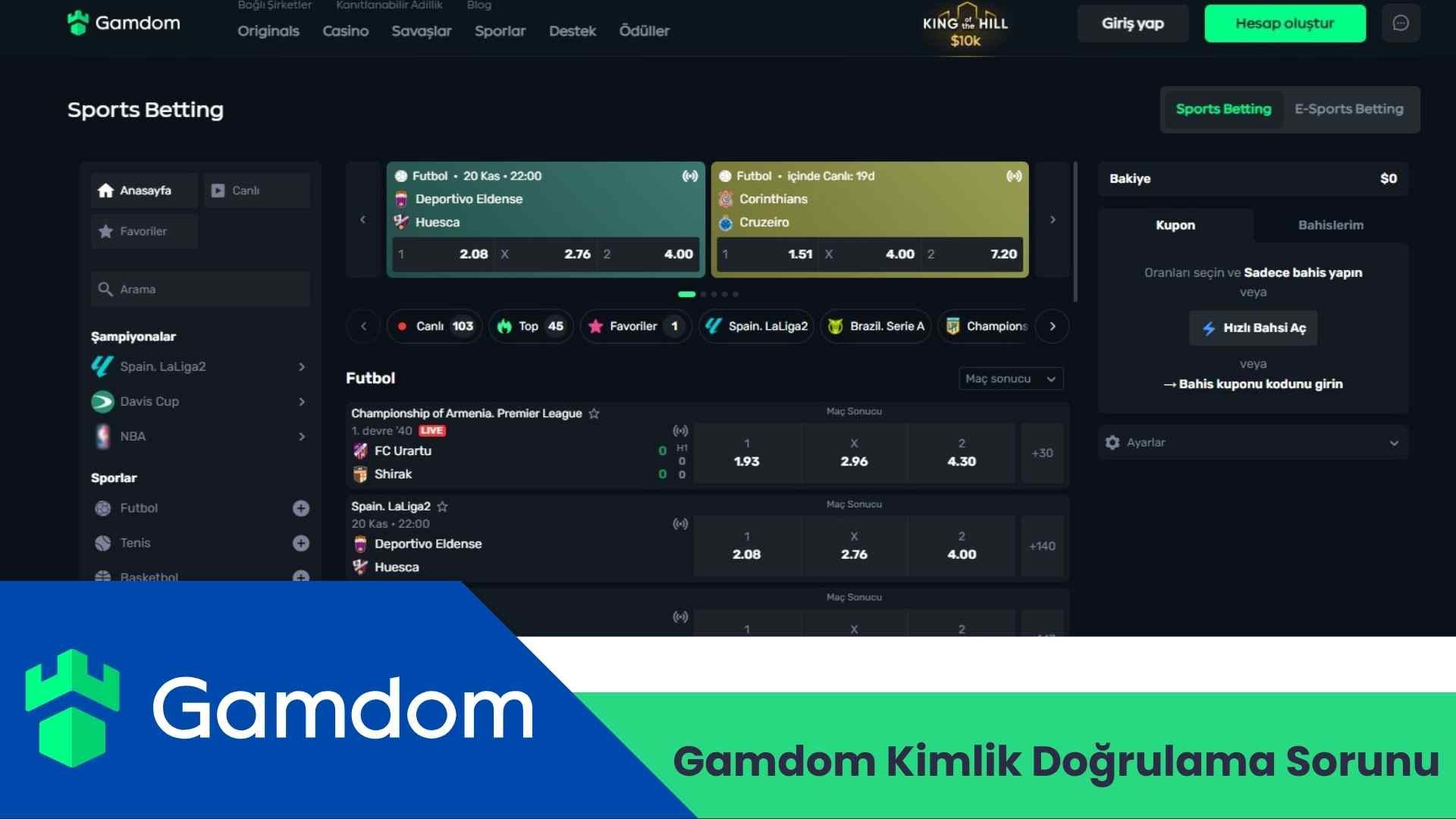 Gamdom Kimlik Doğrulama Sorunu